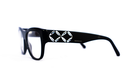 Monture Swarovski noire carrée femme – Vue élégante
