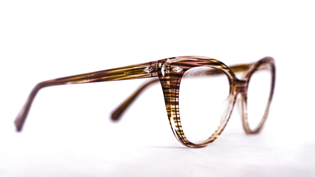 Swarovski monture optique marron – Design féminin chic
