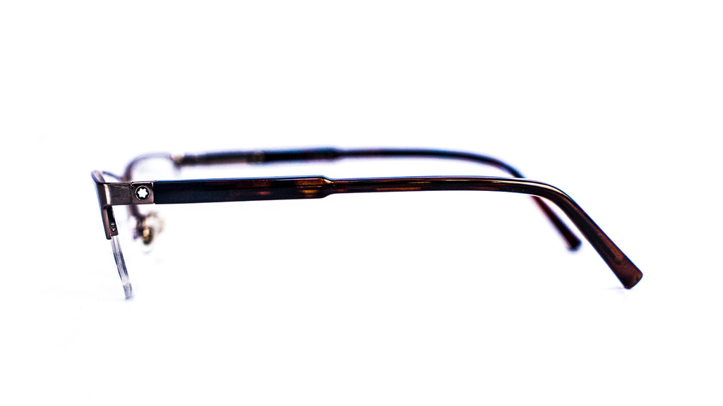 Détail branches lunette Mont Blanc Luxe Optique
