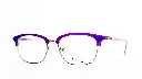 Détail de la monture Guess violette – Finition raffinée