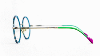 Monture Emilio Pucci verte et bleue – Vue femme Dakar