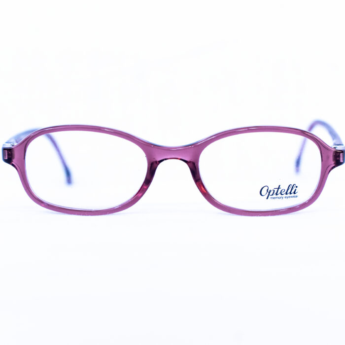 Lunette de vue Optelli fille marron clair vue de face-luxe optique