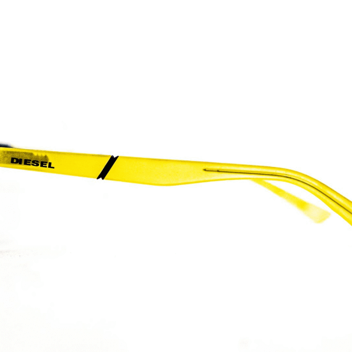 Diesel lunette mode affirmée – Branches jaunes Diesel lunette mode affirmée – Branches jaunes