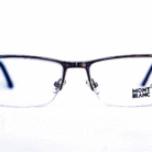 Monture Mont Blanc homme noire semi-cerclée – Luxe Optique Dakar