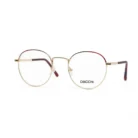 Lunette Dacchi femme – monture dorée et bordeaux.webp