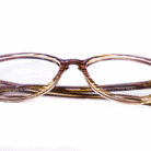 Lunette Swarovski marron cerclée – Style raffiné femme