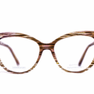 Monture Swarovski papillon marron femme – Vue de face