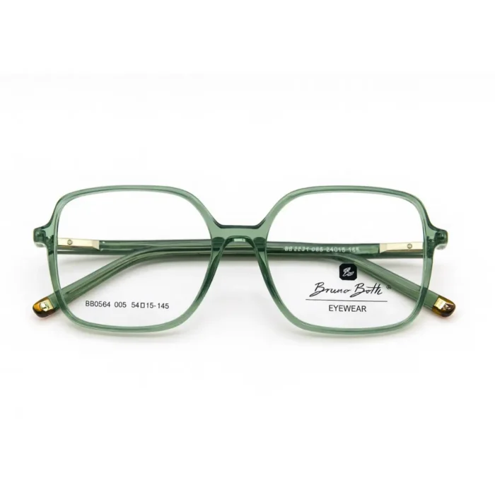 Lunette Bruno Botti carrée couleur verte exposée chez luxe optique.webp Lunette Bruno Botti carrée couleur verte exposée chez luxe optique.webp