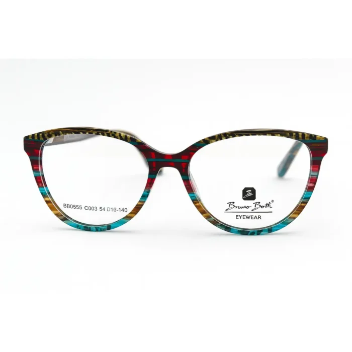 Vue de face – monture Bruno Botti colorée.webp Vue de face – monture Bruno Botti colorée.webp