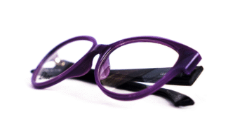 Monture Dior femme ovale mauve – cerclée