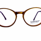 Monture femme Lotus ovale marron - Vue de face - Dakar