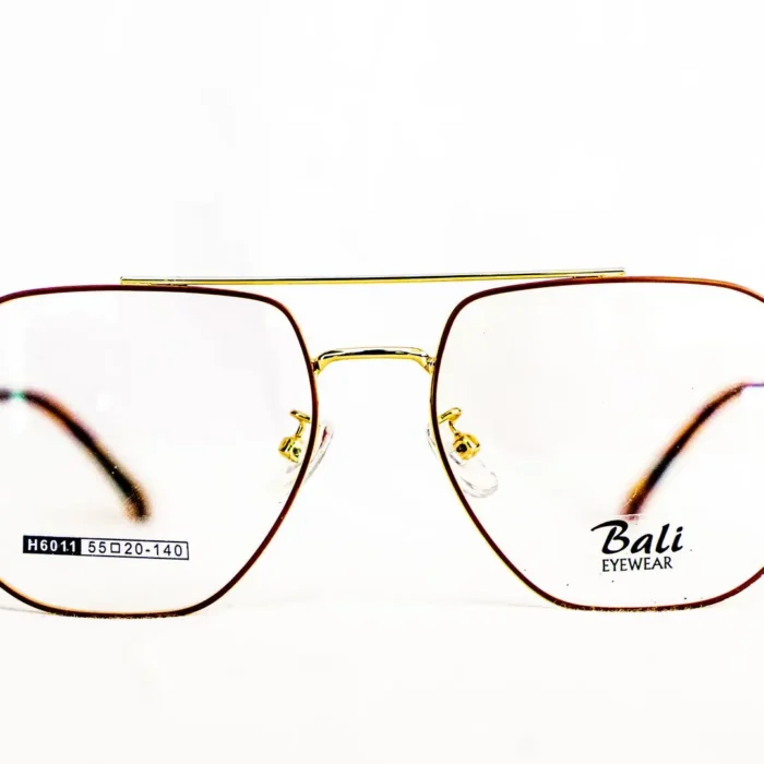 Vue de face lunette Bali marron Vue de face lunette Bali marron