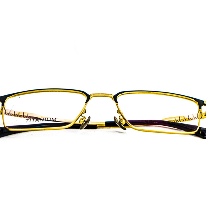 Vue latérale monture Titanium dorée – Luxe Optique Vue latérale monture Titanium dorée – Luxe Optique