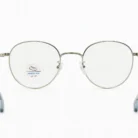 Monture ronde métal homme Titanium élégante – Showroom Luxe Optique Dakar.webp