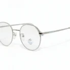 Monture homme Titanium forme ronde argent – Luxe Optique Dakar.webp