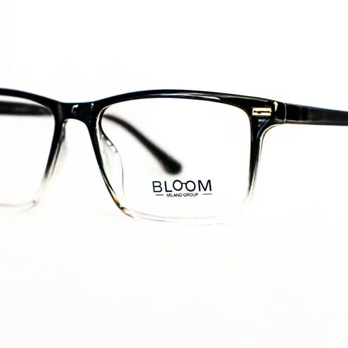 Monture rectangulaire noire et blanche - Luxe optique Monture rectangulaire noire et blanche - Luxe optique