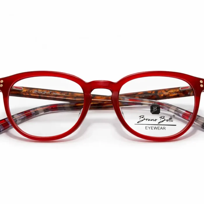 Lunette de vue Bruno Botti femme couleur rouge – Luxe Optique Dakar.webp