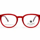 Monture Bruno Botti ovale rouge élégante – Opticien Dakar.webp