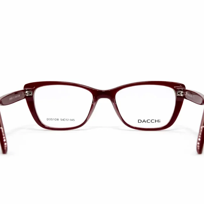 Monture papillon Dacchi rouge raffinée – Optique Mermoz Dakar.webp