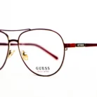 Lunette Guess homme – Monture aviateur rouge