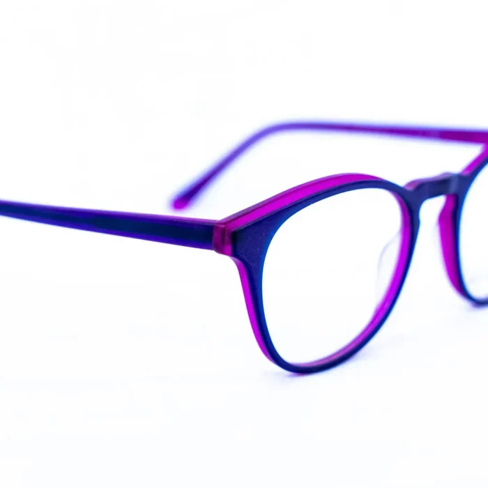 Monture cerclée Bunoviata violet design browline - luxe optique dakar.webp