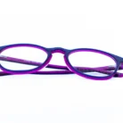 Lunette Bunoviata en acétate violet – détail monture-opticien dakar.webp