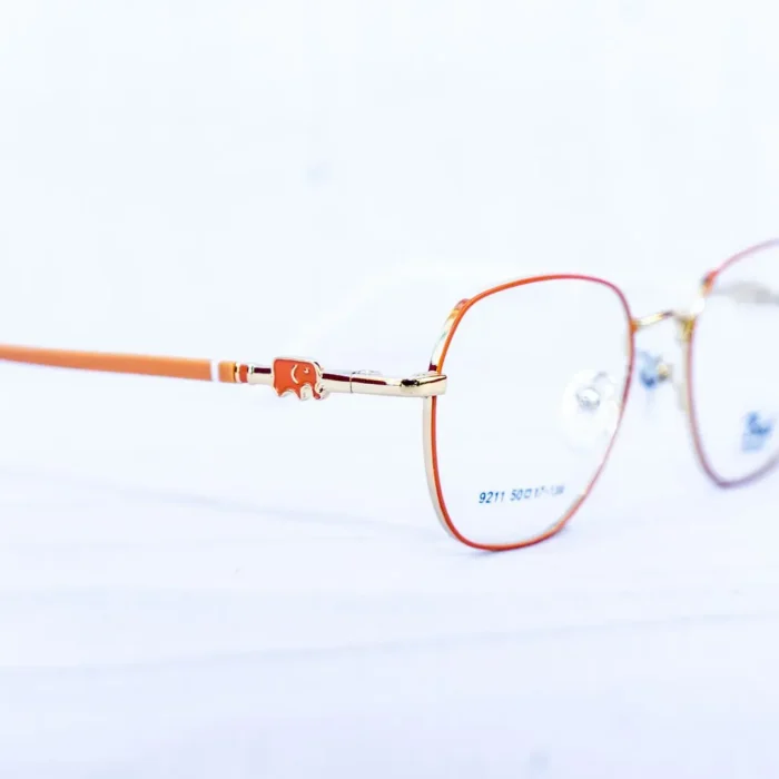 Lunette de vue enfant Bali orange – vue de face | luxe optique vdn