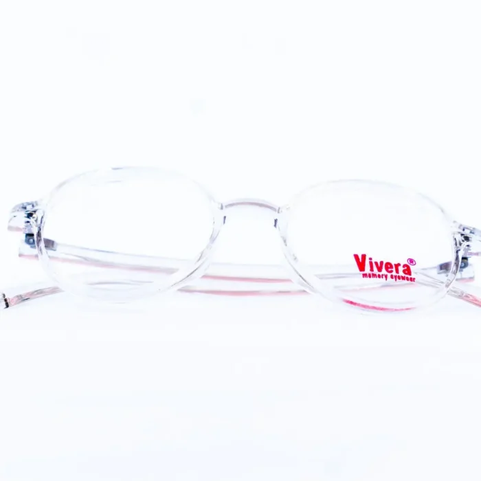 Lunette de vue enfant Vivera beige – vue de face | Luxe Optique VDN.webp