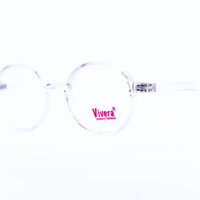 Détail de la monture Vivera en plastique acétate – showroom Luxe Optique.webp