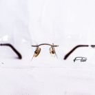 Monture beige Flair non-cerclée – Dakar VDN