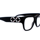 Monture Swarovski noire – Vue de profil