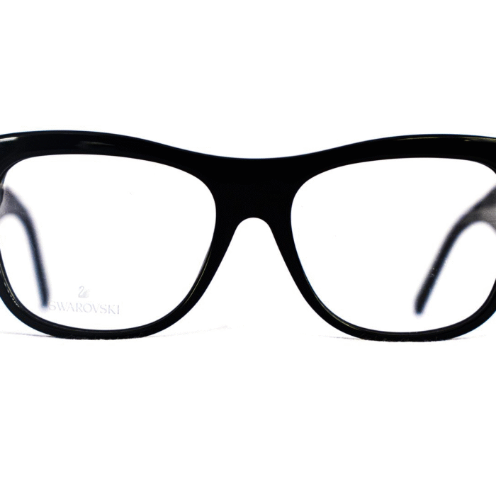 Lunette Swarovski cerclée noire – vue de face Lunette Swarovski cerclée noire – vue de face