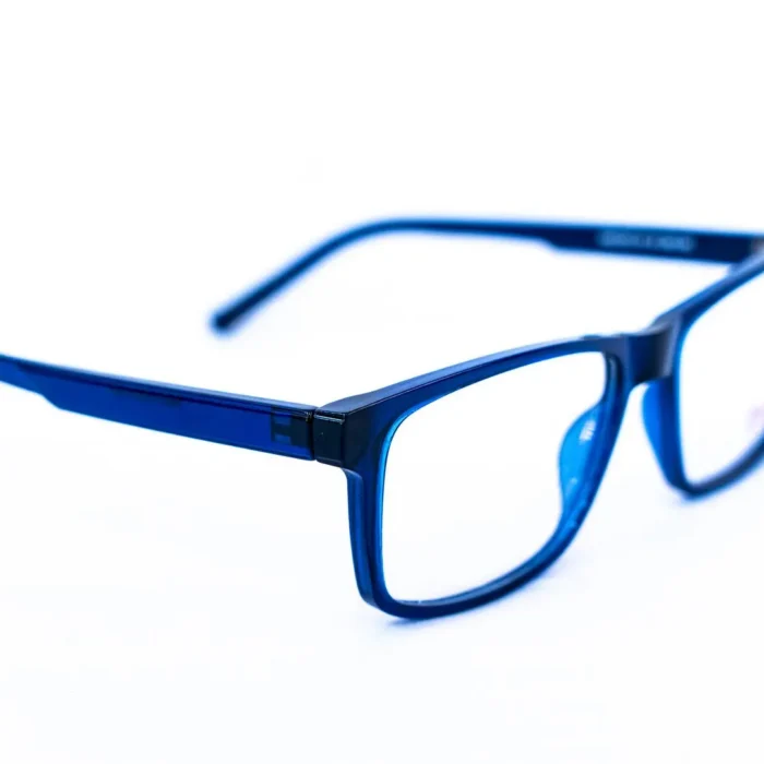 Détail de la monture Vivera en plastique acétate – showroom Luxe Optique.webp