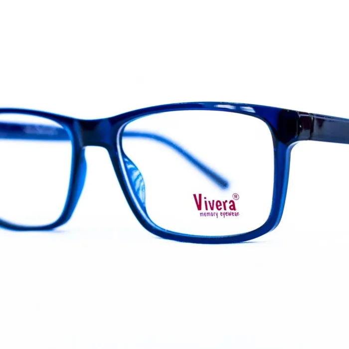 Monture rectangulaire Vivera bleu – design moderne, opticien Dakar.webp