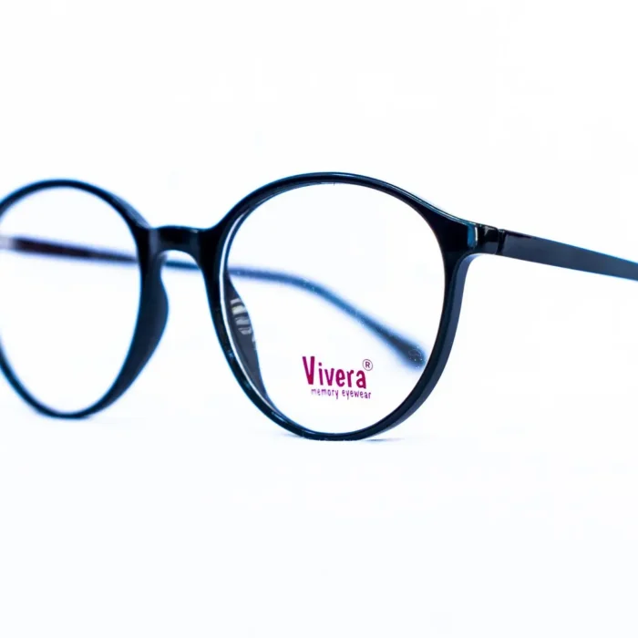 Monture ovale noire Vivera pour homme – opticien Dakar.webp