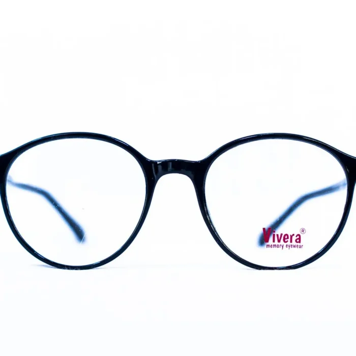 Lunette de vue homme Vivera noire – vue de face – Luxe Optique VDN.webp