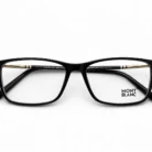 Monture noire Mont Blanc pour homme – style sobre _ boutique Luxe Optique Dakar.webp