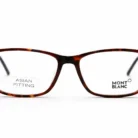 Lunette de vue Mont Blanc marron homme – vue de face – Luxe Optique Dakar.webp