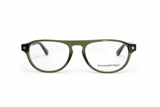 Lunette de vue homme Ermenegildo Zegna verte – vue de face _ Luxe Optique Dakar.webp