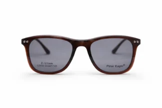 Monture ovale Polar Eagle avec clip solaire – opticien Dakar.webp