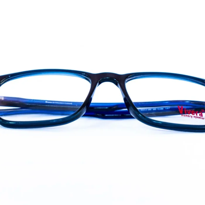 Monture Vivera homme carrée bleue – Luxe Optique Dakar.webp