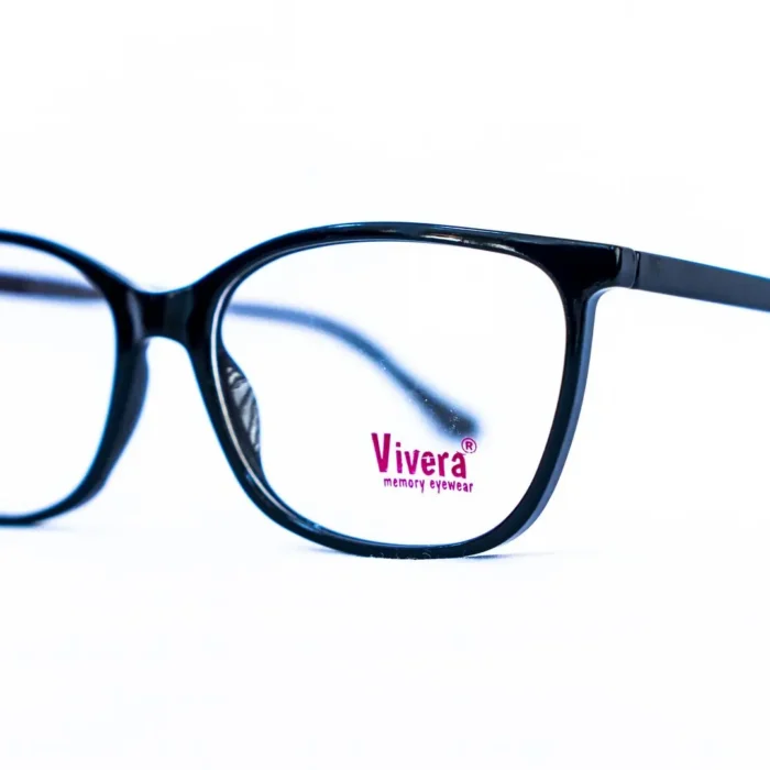 Monture Vivera noire papillon – luxe optique.webp